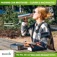 Blockhütte Rozsdamentes Ételhordó 800ml Gyerekeknek Rekeszekkel és Tömítéssel 7