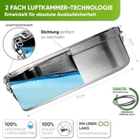 Blockhütte Rozsdamentes Ételhordó 800ml Gyerekeknek Rekeszekkel és Tömítéssel 4