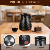 Elektrický turecký kávovar Blomise 500 ml, indukčný espresso kávovar s kanvičkou na mlieko, moka kanvička na cesty a do kancelárie 6
