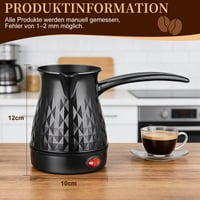 Elektrický turecký kávovar Blomise 500 ml, indukčný espresso kávovar s kanvičkou na mlieko, moka kanvička na cesty a do kancelárie 3