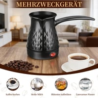 Elektrický turecký kávovar Blomise 500 ml, indukčný espresso kávovar s kanvičkou na mlieko, moka kanvička na cesty a do kancelárie 4