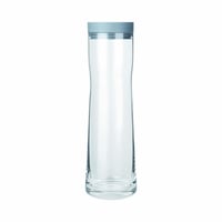 Carafă pentru apă din sticlă blomus SPLASH, Sharkskin, 1 litru, cu capac din silicon și oțel inoxidabil, 29,5 x 9 x 9 cm 1