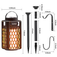 Bluetooth reproduktor blonbar s LED efektom plameňa, vodotesný prenosný vonkajší reproduktor IP65, 10W HD stereo zvuk, atmosféra pochodne 8