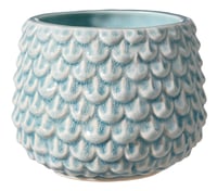 Ghiveci de flori din ceramică Bloomingville Pinecone, decorațiune interioară, stil retro, mărimea S (diametru 9,5 cm), bleu 1
