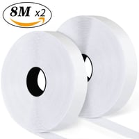 Samolepiaca páska so suchým zipsom Blooven 20 mm x 8 m, extra silná obojstranná suchá zips páska, biela 2