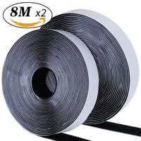 Bandă cu scai autoadezivă Blooven, 8 metri, adeziv dublu adeziv extra puternic, sistem de fixare tip arici, lățime 20 mm, negru 2