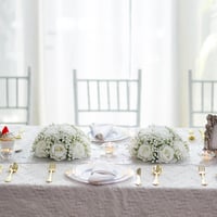 Ghirlandă de trandafiri artificiali BLOSMON, decorațiune de nuntă, 2 bucăți, alb 8