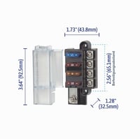 Poistková skrinka Blue Sea Systems ST Blade Compact 5045 – 4 okruhy, pre elektrické systémy lodí a áut 6