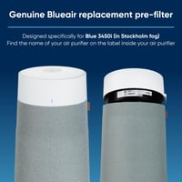 Blueair Blue Pure 3450i Max pročistač zraka s perivim predfilterom i tekstilnom navlakom u boji mahovine 5