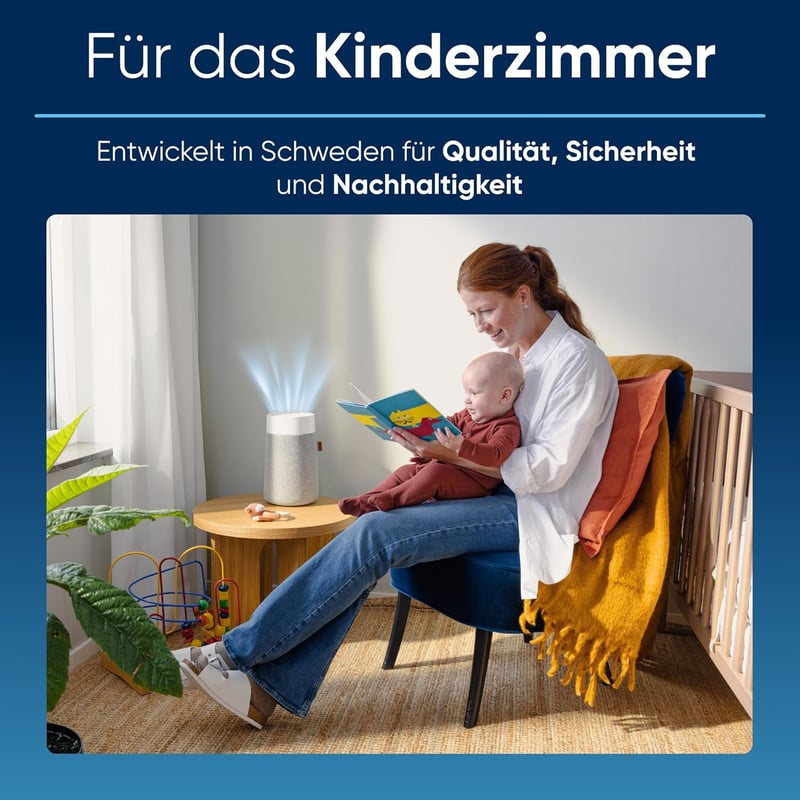 BLUEAIR Blue Pure Mini Max kompakt légtisztító, 99,97% por és pollenszemcse eltávolítás