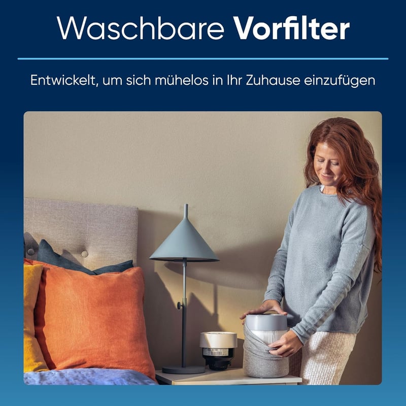 BLUEAIR Blue Pure Mini Max kompakt légtisztító, 99,97% por és pollenszemcse eltávolítás