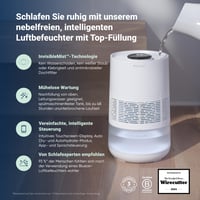 Umidificator inteligent premium BLUEAIR pentru încăperi de 46 m² – Rezervor de 3,5 L lavabil în mașina de spălat vase, tehnologie prin evaporare, mod automat și nocturn 2