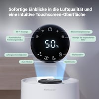 Umidificator inteligent premium BLUEAIR pentru încăperi de 46 m² – Rezervor de 3,5 L lavabil în mașina de spălat vase, tehnologie prin evaporare, mod automat și nocturn 8