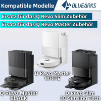 Bluearks 26 részes kiegészítő szett Roborock Qrevo Master/Slim porszívóhoz - Kefe, szűrő, mop pad, oldalkefe, porzsák 2