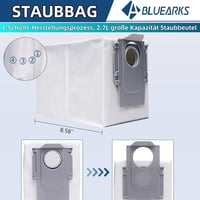 Bluearks 26 részes kiegészítő szett Roborock Qrevo Master/Slim porszívóhoz - Kefe, szűrő, mop pad, oldalkefe, porzsák 5