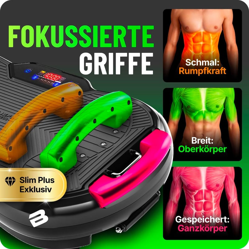 Bluefin Fitness Ultra Slim vibrációs tréner, 5 program, 180 szint, teljes test edzés