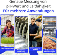 Bluelab METCOMPLUS Combo pH, EC és hőmérséklet mérő hidroponikus növénytermesztéshez - pH/EC/Temp meter in multiple substrates 7
