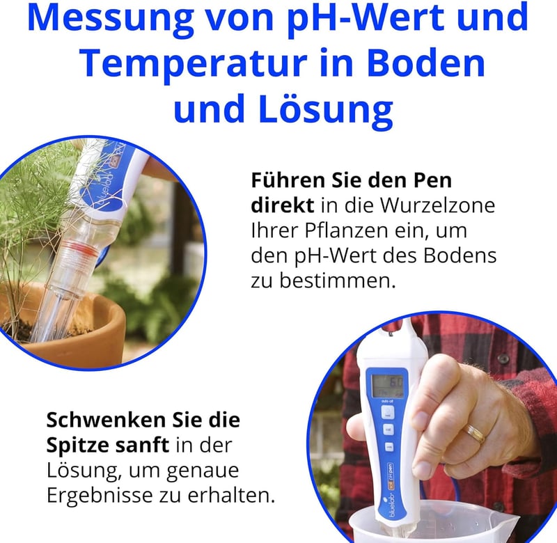 Bluelab PENSOILPH digitális talaj pH mérő és vízteszt készlet hidropónikához