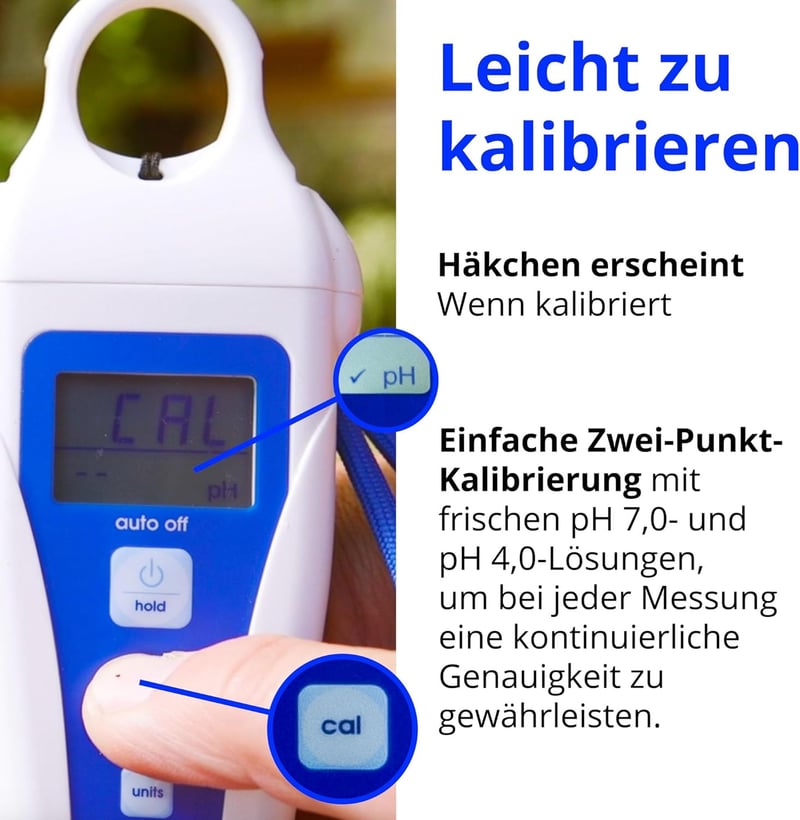 Bluelab PENSOILPH digitális talaj pH mérő és vízteszt készlet hidropónikához