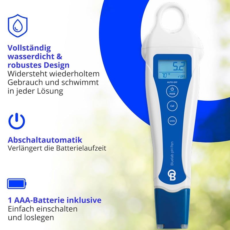 Bluelab pH Pen digitális pH mérő ±0,1 pontosság vízálló úszó szonda