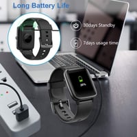 Magnetický USB nabíjací kábel Blueshaweu pre inteligentné hodinky Loddery IDW19 – 3,3 m – čierny 7