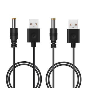 USB-DC nabíjací kábel Blueshaweu kompatibilný s Lovense Domi 2 – čierny + čierny konektor