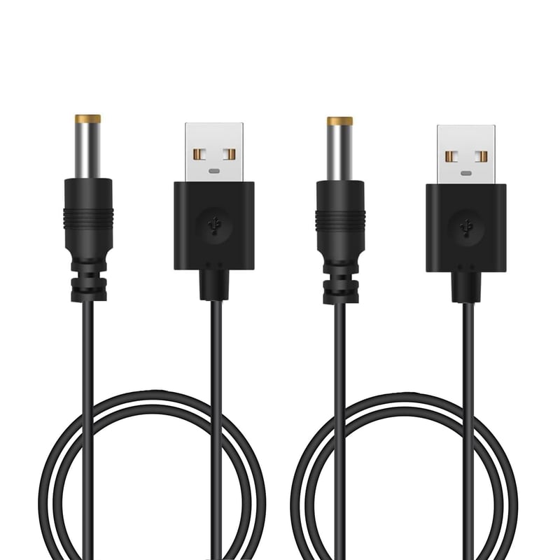 Cablu de încărcare USB-DC Blueshaweu compatibil cu Lovense Domi 2 - Negru+Conector negru