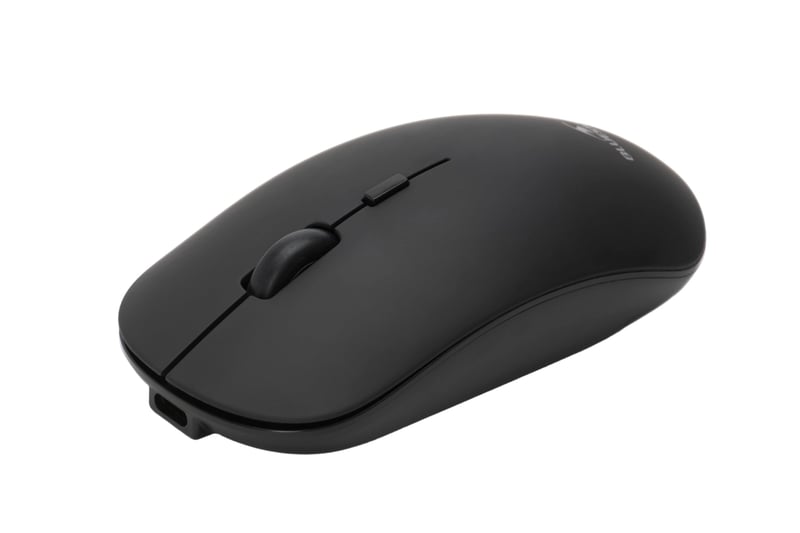 Mouse Wireless Bluetooth Bluestork Reîncărcabil, Ultra Subțire, 3200 DPI, Silentios, Ambidextru, pentru PC și Mac, cu Receptor Nano USB