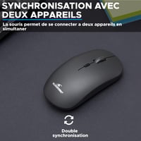 Mouse Wireless Bluetooth Bluestork Reîncărcabil, Ultra Subțire, 3200 DPI, Silentios, Ambidextru, pentru PC și Mac, cu Receptor Nano USB 6