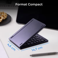 Skladacia Bluetooth klávesnica Bluestork KB Mini Fold – čierna 5