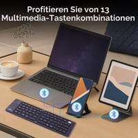 Skladacia Bluetooth klávesnica Bluestork KB Mini Fold – čierna 7