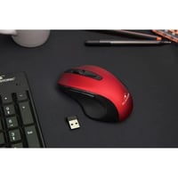 Bezdrôtová myš Bluestork M-WL-OFF75, Bluetooth a USB 2,4 GHz, tichá – červená 2