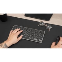 Bezdrôtová Bluetooth klávesnica Bluestork s francúzskym rozložením AZERTY, 90-hodinová výdrž batérie, nabíjanie cez USB-C, 14 multimediálnych klávesových skratiek, čierna 2