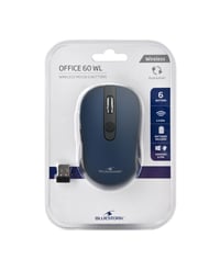 Bezdrôtová myš Bluestork – 6 tlačidiel – metalická modrá – 2,4 GHz – 1600 DPI – kompatibilná so systémami Windows a Mac 5