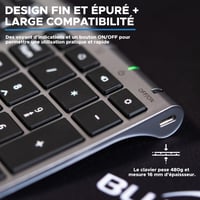 Bezdrôtová súprava klávesnice a myši Bluestork – Grafický inteligentný dongle – Čierna – Bezdrôtové PC kombo 6