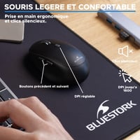 Bezdrôtová súprava klávesnice a myši Bluestork – Grafický inteligentný dongle – Čierna – Bezdrôtové PC kombo 4