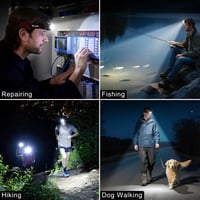Lanternă frontală LED Blukar reîncărcabilă, 2000 lumeni, super luminoasă, pentru drumeții și camping în aer liber 9
