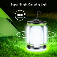 Lampă de camping cu LED Blukar reîncărcabilă, 2000 lumeni, 7 moduri de iluminare, 60 LED-uri, lampă pentru cort și camping 2