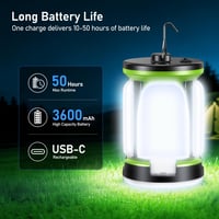 Lampă de camping cu LED Blukar reîncărcabilă, 2000 lumeni, 7 moduri de iluminare, 60 LED-uri, lampă pentru cort și camping 5