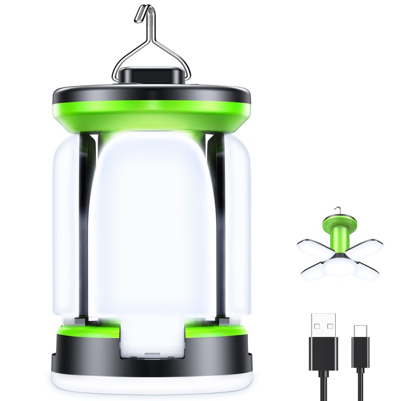 Lampă de camping cu LED Blukar reîncărcabilă, 2000 lumeni, 7 moduri de iluminare, 60 LED-uri, lampă pentru cort și camping