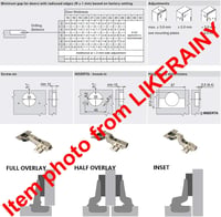 Blum Blumotion 110° Clip Top Sarokstop Szekrénypánt Standard 6