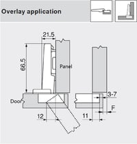 Blum Blumotion 110° Clip Top Sarokstop Szekrénypánt Standard 2
