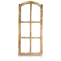 Decorațiune fereastră de grajd vintage Blümelhuber, cadru din lemn semicerc, decor de perete în stil rustic de țară, fereastră decorativă din lemn fără sticlă 1