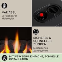 blumfeldt Andora Flame gázfűtő 2 vagy 3,4 kW, 68 m² fűtési terület, elektromos gyújtás 3