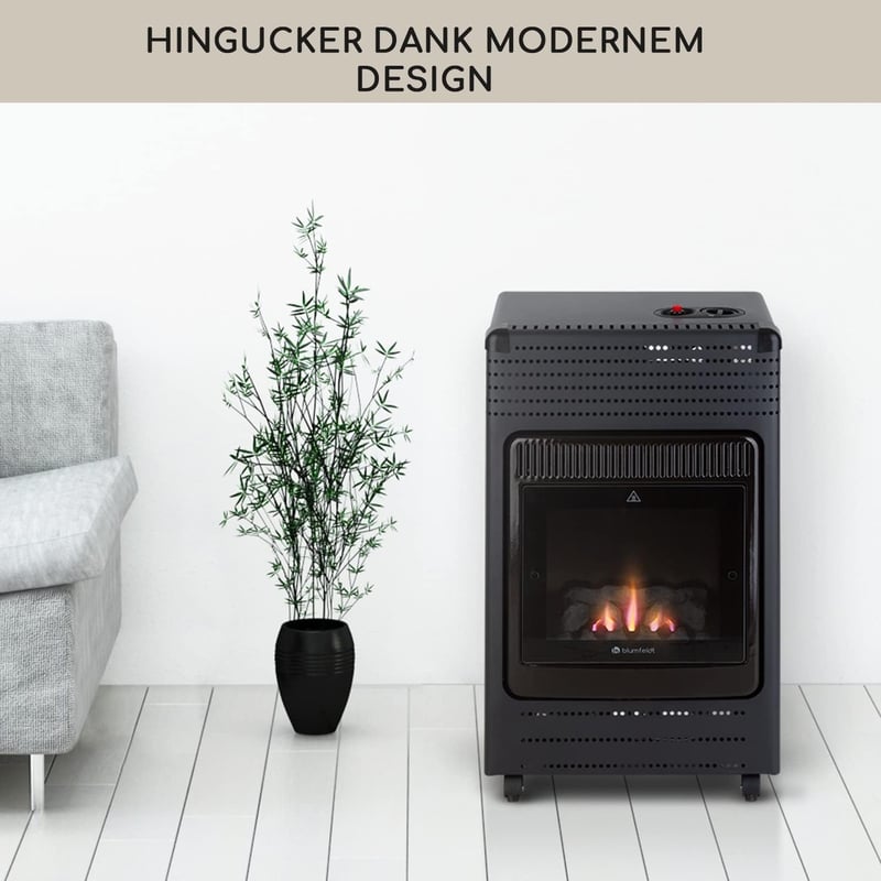blumfeldt Andora Flame gázfűtő 2 vagy 3,4 kW, 68 m² fűtési terület, elektromos gyújtás
