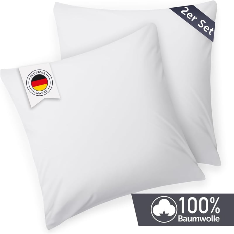 Blumtal 2 darabos párnahuzat szett 100% pamut fehér 50x50cm prémium jersey