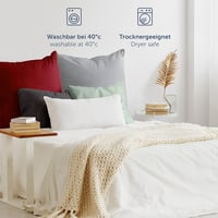 Blumtal 2 db mikroszálas párnahuzat borítékzárral, Oeko-Tex, Hold szürke 7