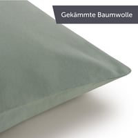 Blumtal 2 db pamut párnahuzat 40x80cm nyári zöld jersey - 40x80cm, Light Green 7