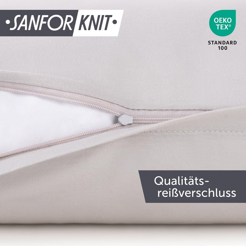 Blumtal 2 db pamut párnahuzat 50x50cm Hold szürke jersey
