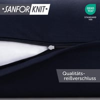 Blumtal 2 db pamut párnahuzat 80x80 cm sötét kék jersey 3